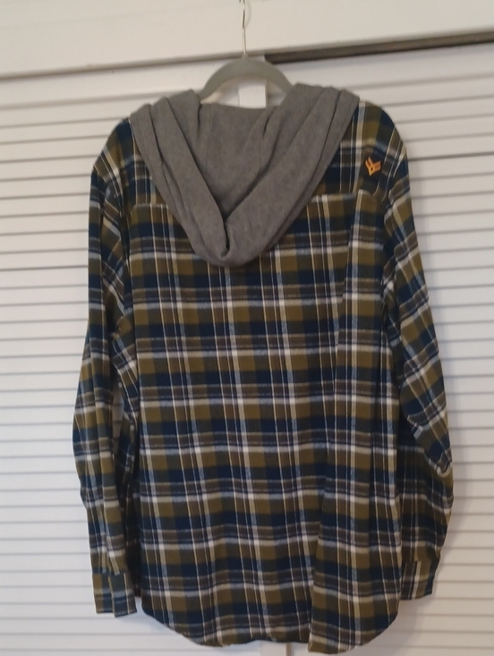 Hawx Other - Hawx Work XL Hooded-Button Up Shirt Mens Multi -plaid Work Gear EUC